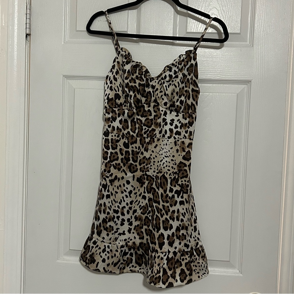 Cheetah/Leopard Print Mini Dress